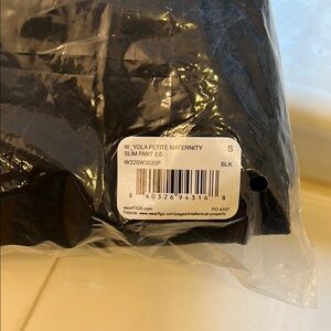 Black Petite Maternity Slim Pants